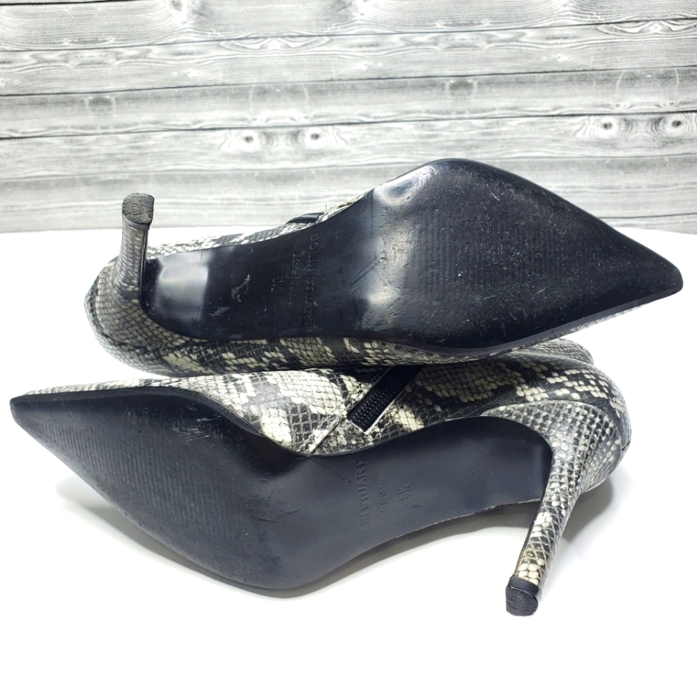 Colin Stuart Leather "Python" Stiletto Booties Si… - image 6